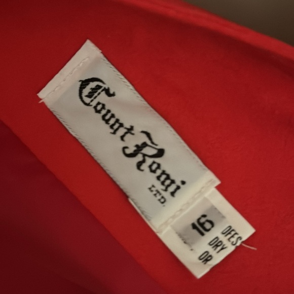 Red Long Suede Apres Ski Jacket Vintage XL 2X 16 Valentines Day Valentine - Picture 10 of 10